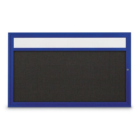 United Visual Products Slim Enclosed Corkboard, 30"x36", White Alum Frame/Apricot UVEB3036-WHITE-APRICOT